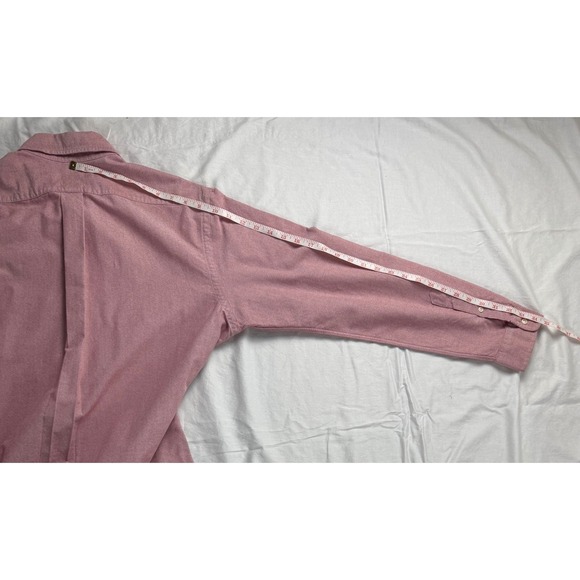 Ralph Lauren Custom Fit Oxford Button Down Shirt red Men's Large - Picture 10 of 11